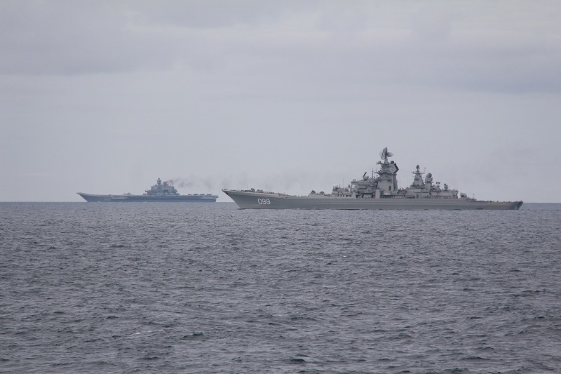 Norwegian Armed Forces Petr Veliký a Admiral Kuzněcov