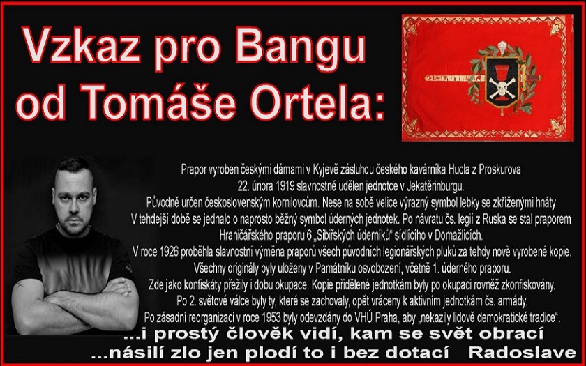 Přestřelka nekončí: Ortel nechal Bangovi vzkaz a přidal verš