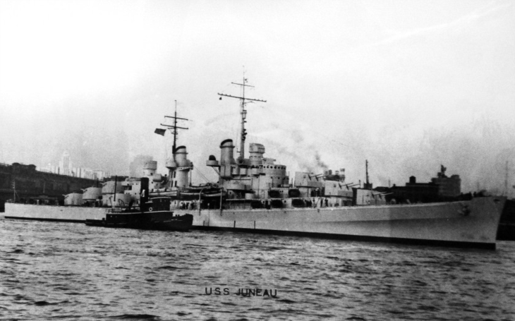 VIDEO: Slavný vrak lehkého křižníku USS Juneau byl objeven v hloubce 4 200 metrů. Na jeho palubě tragicky skončil život pěti bratrů Sullivanových