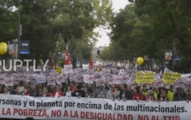 Spoločné protesty vo Francúzsku, Poľsku a Španielsku